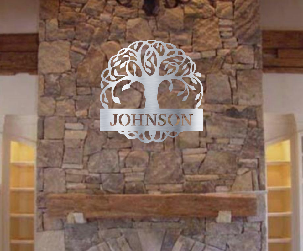 The Tree of life on a fireplace Monogram